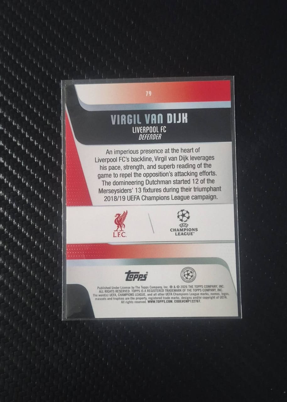 2019 Topps UEFA Champions League Virgil van Dijk, foto 2