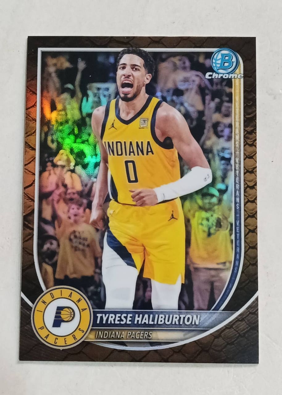 Tarjeta Tyrese Halliburton reptilian refractor