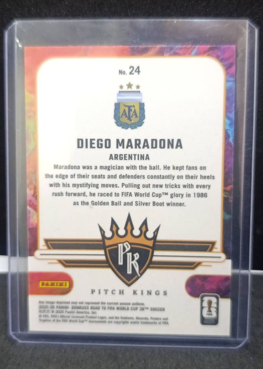 2025-26 Panini Donruss Road to FIFA World Cup 26 Soccer Diego Maradona, foto 2