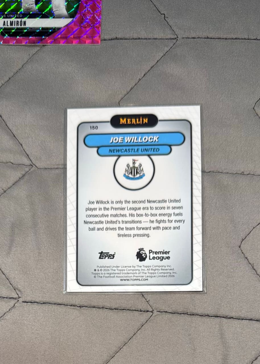 2024-25 Topps Merlin Joe Willock, foto 2
