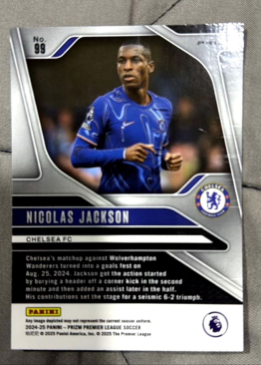 2024-25 Panini Prizm Premier League Soccer Nicolas Jackson, foto 2