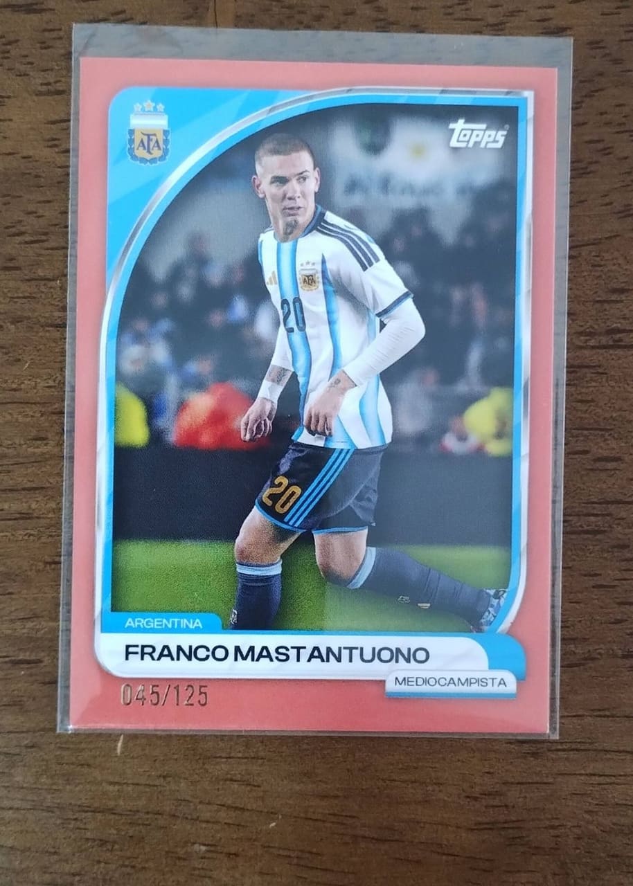 2026 Topps AFA Franco Mastantuono · Numerada 045/125