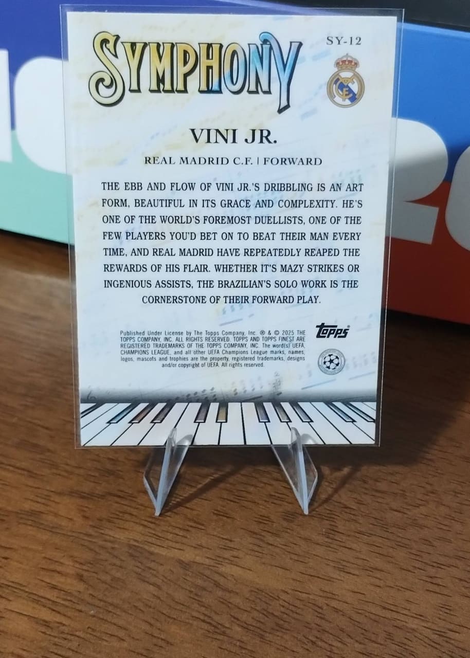 2025 Topps Finest UEFA Champions League Symphony Vini Jr., foto 2