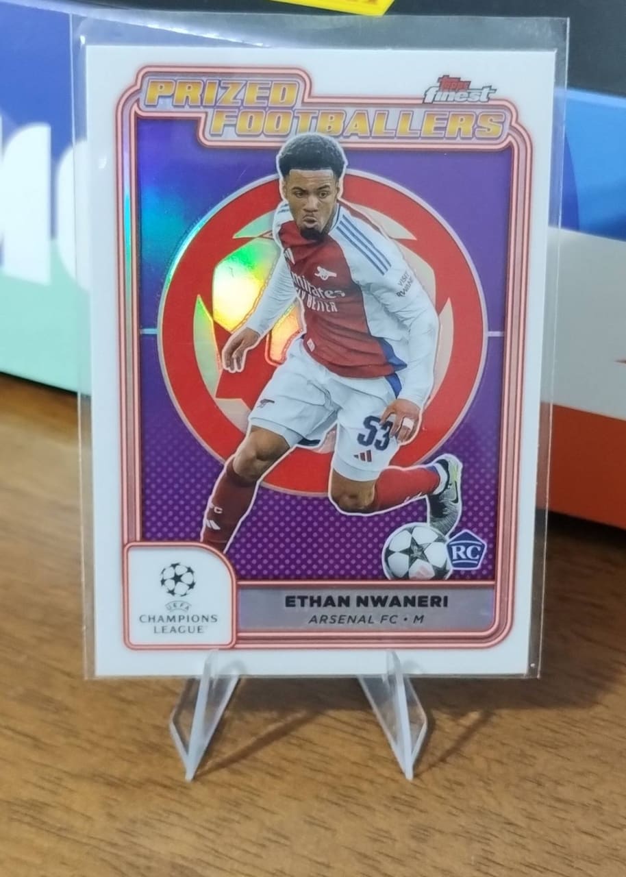 2024-25 Topps Finest Prized Footballers Ethan Nwaneri