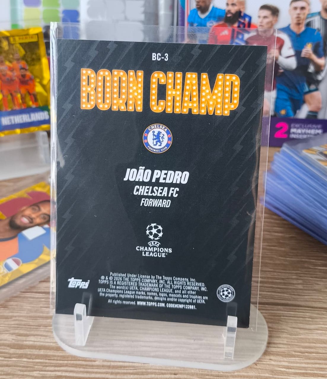 2026 Topps Born Champ João Pedro, foto 2
