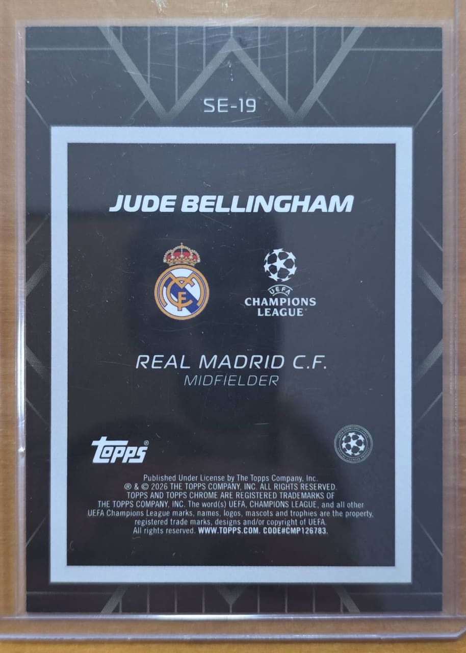2026 Topps Chrome UEFA Champions League Jude Bellingham, foto 2
