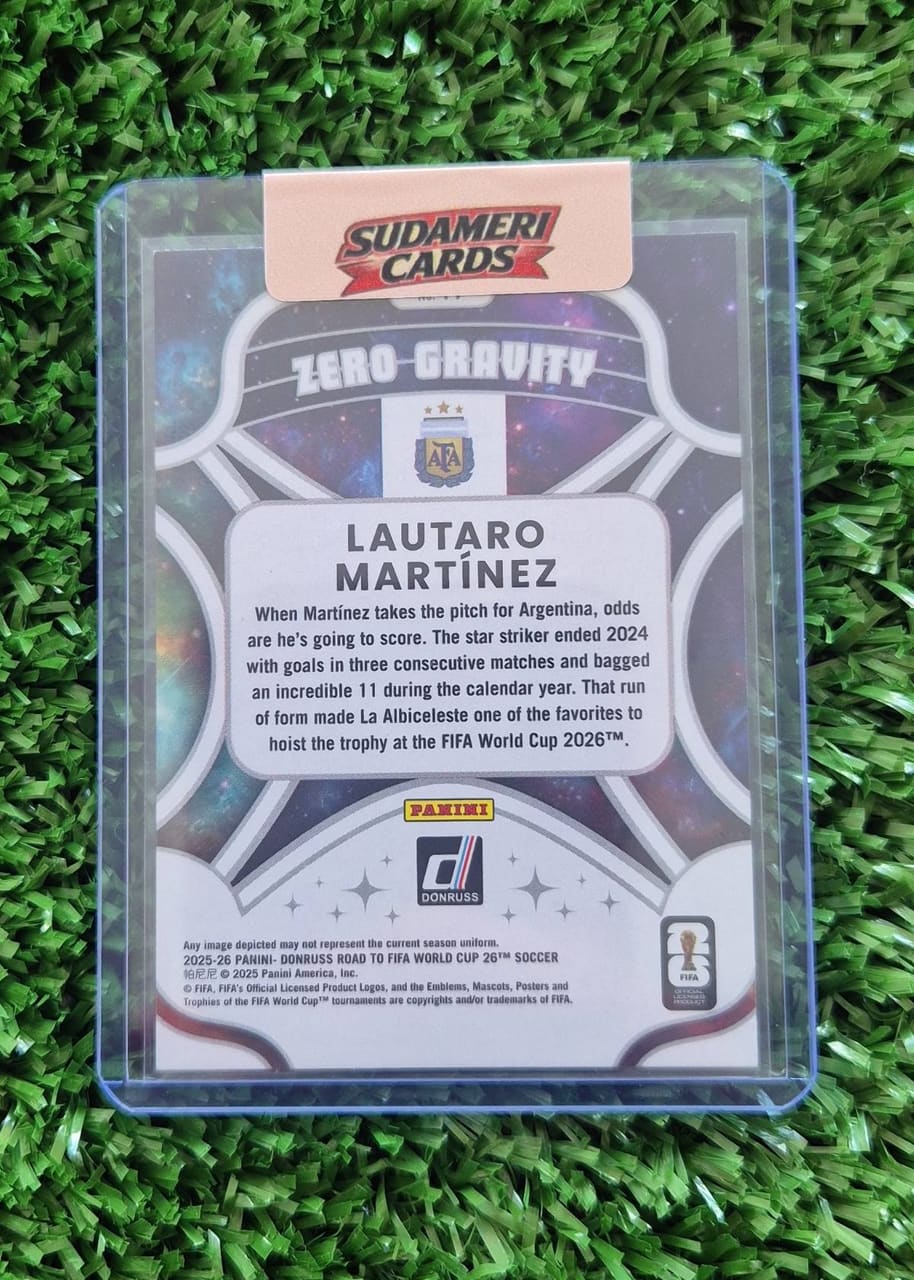 2025-26 Panini Donruss Road to FIFA World Cup Soccer Lautaro Martínez, foto 2