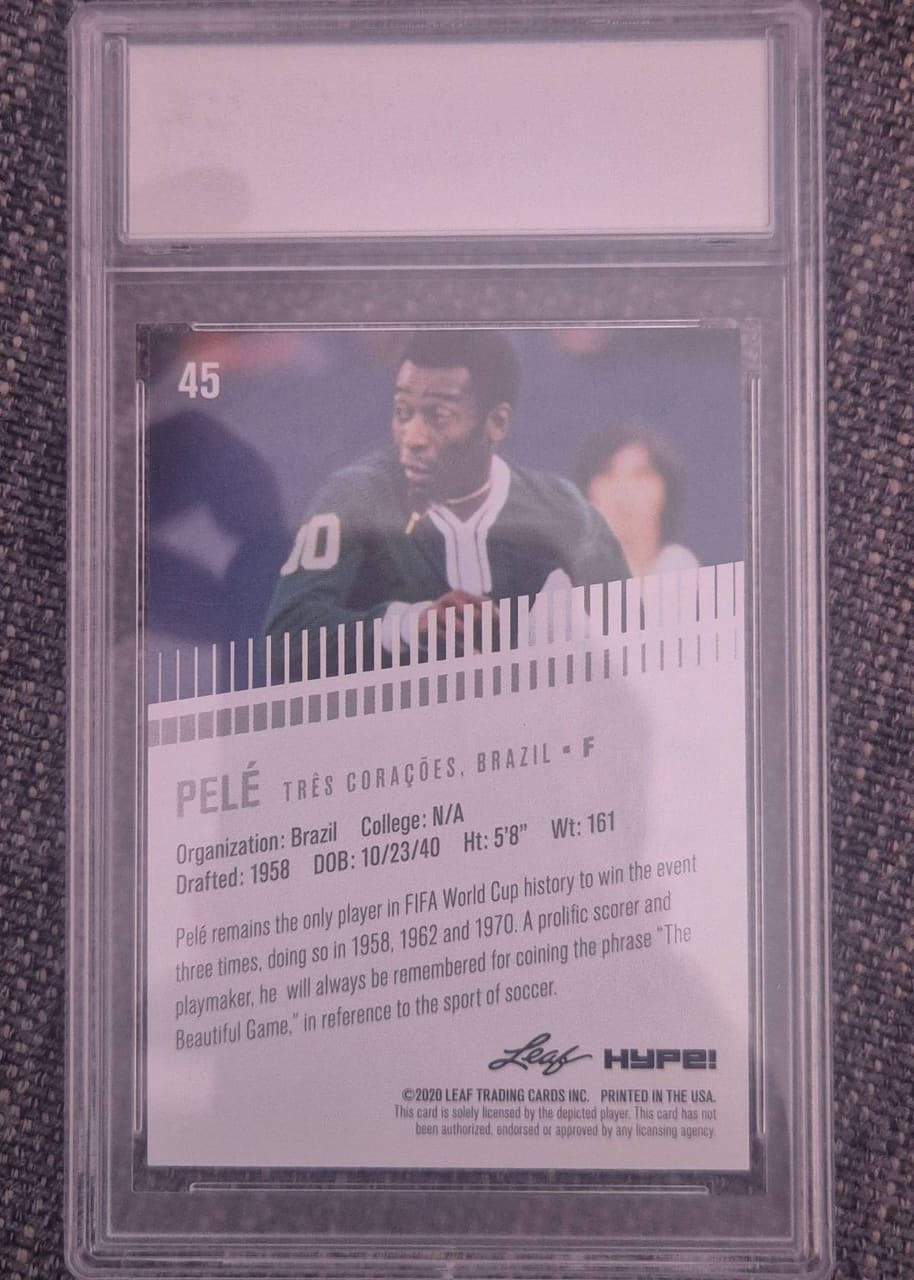 2020 Leaf Trading Cards Hype Pelé, foto 2