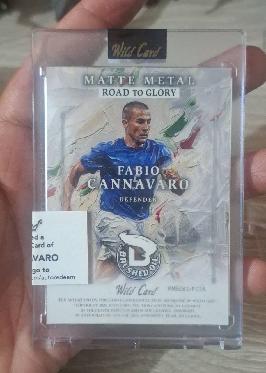 2020 Wild Card Matte Metal Road to Glory Fabio Cannavaro, foto 2
