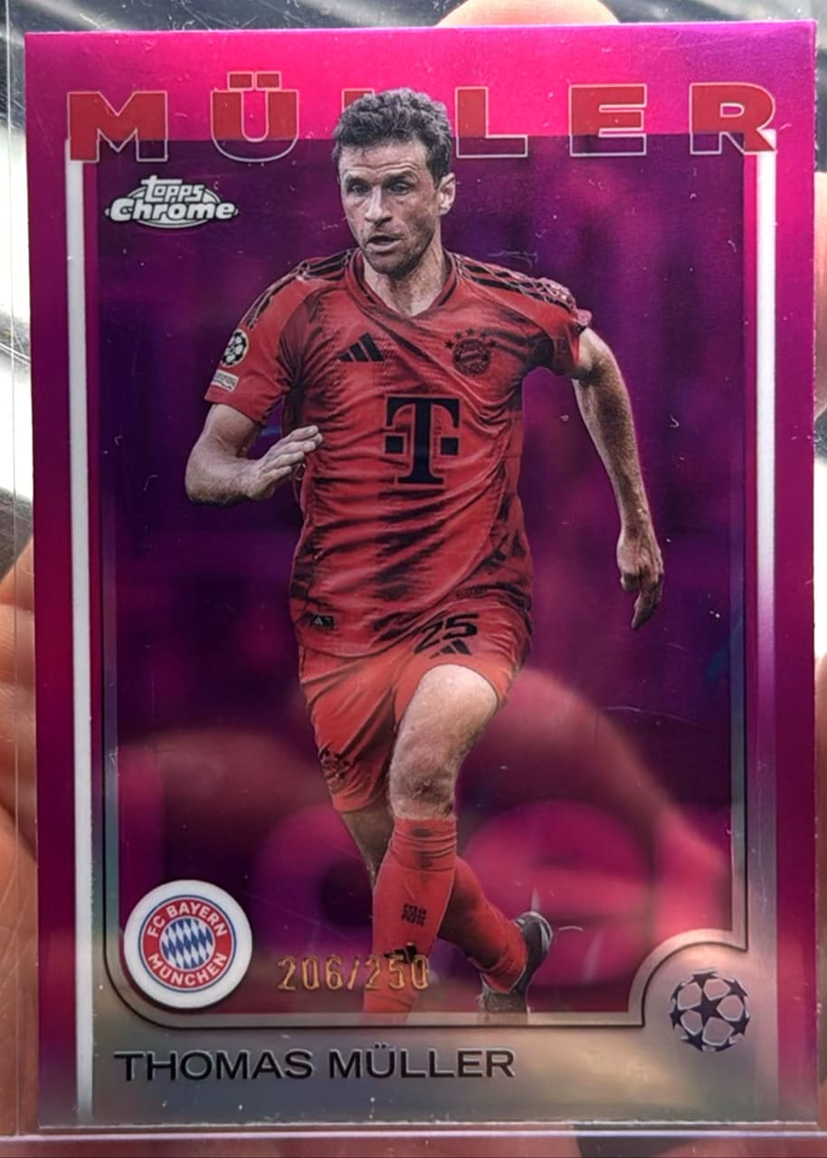2024-25 Topps Chrome Soccer Thomas Müller · Numerada 206/250