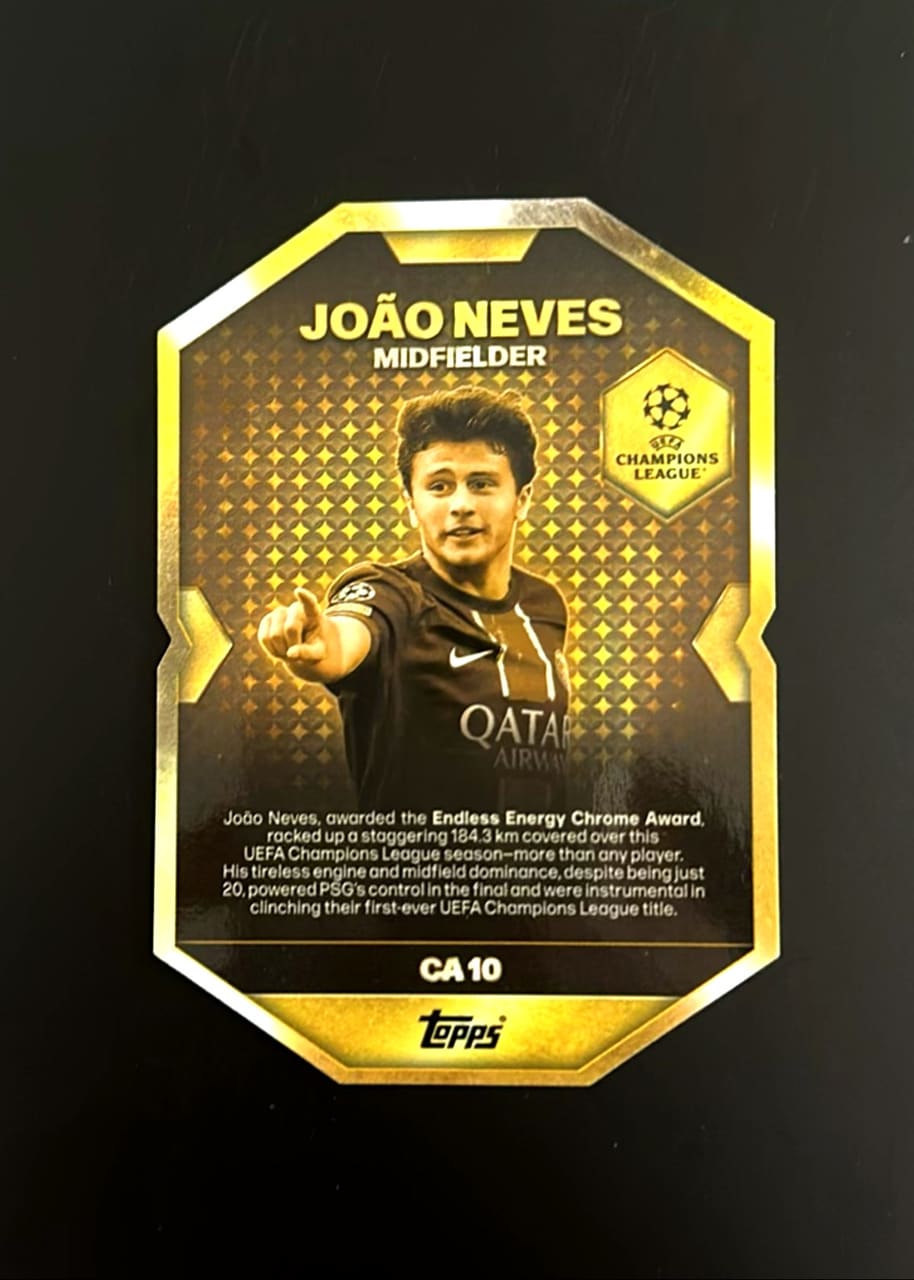 2024-25 Topps Match Attax UEFA Champions League Joao Neves, foto 2