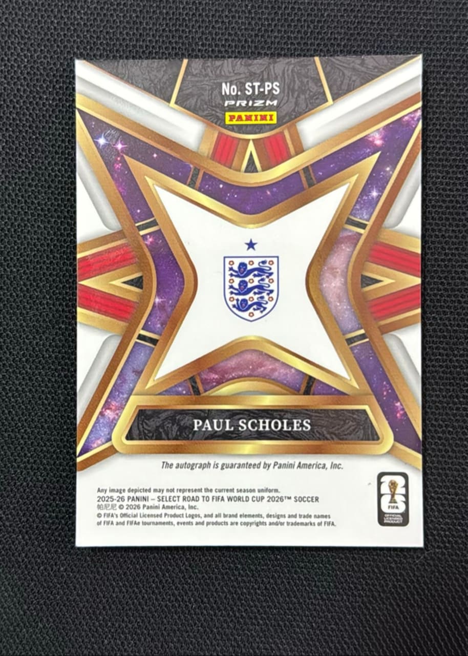 2025-26 Panini Select Road to FIFA World Cup 2026 Paul Scholes, foto 2