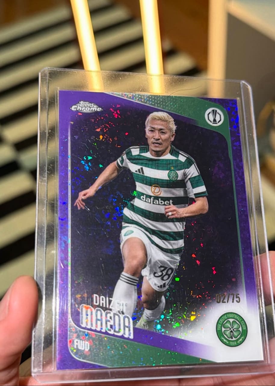 2024-25 Topps Chrome UEFA Europa League Daizen Maeda · Numerada 062/175