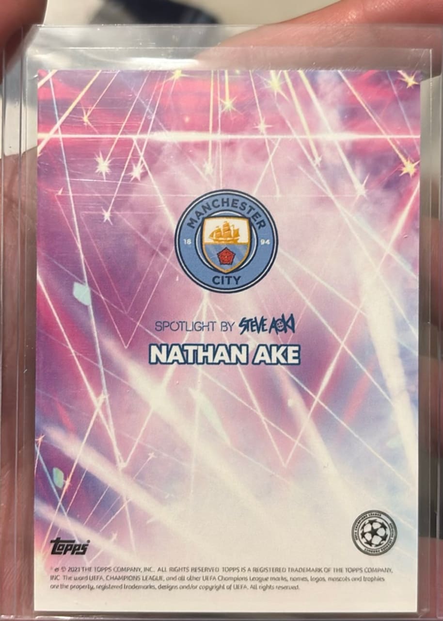 2021 Topps UEFA Champions League Spotlight Nathan Ake, foto 2