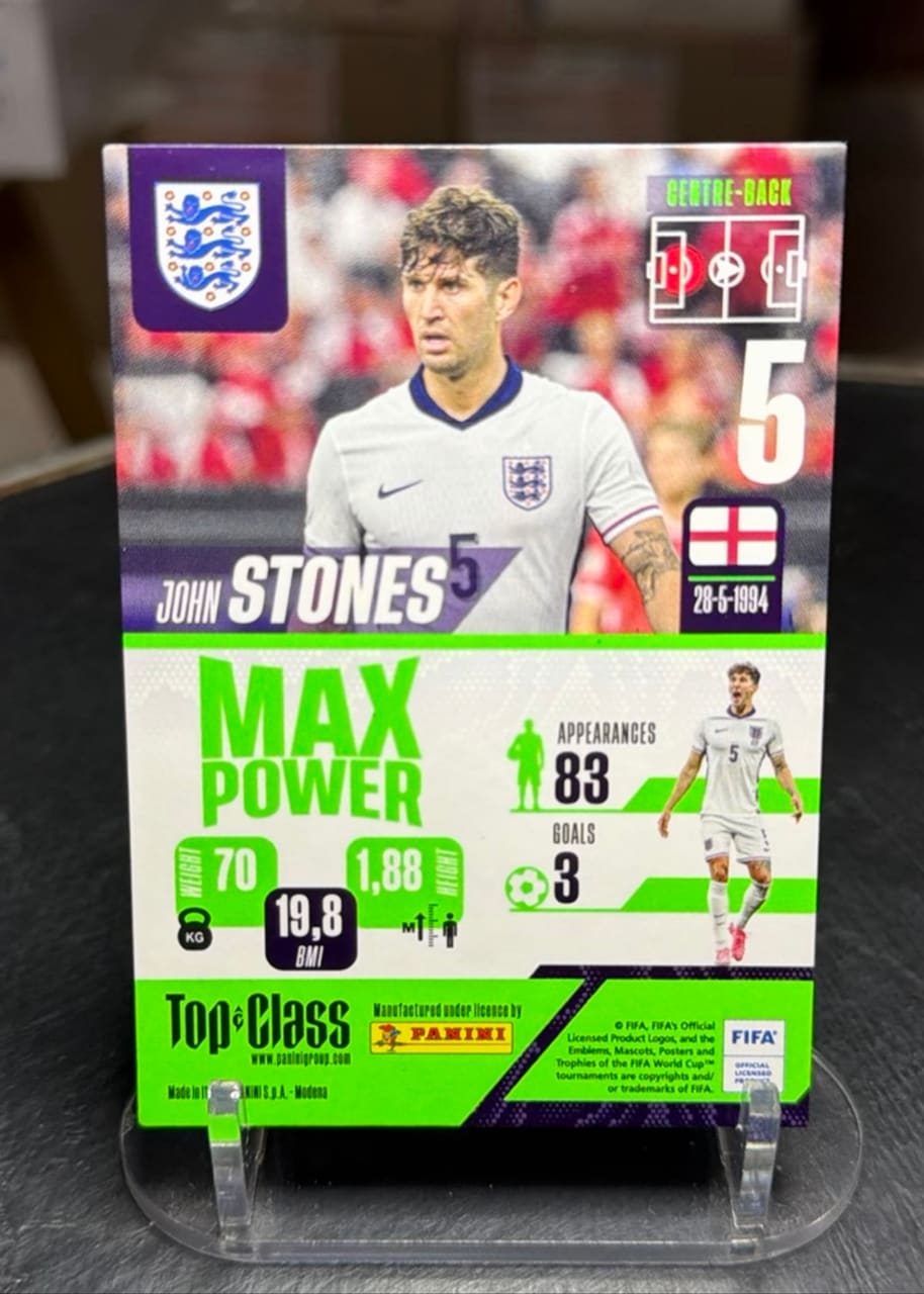 2024 Panini Top Class John Stones, foto 2