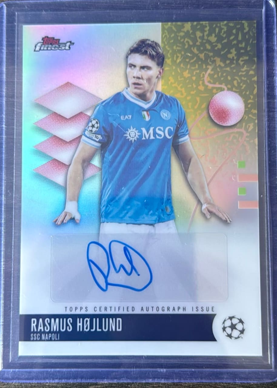 2025-26 Topps Finest UEFA Club Competitions Rasmus Højlund
