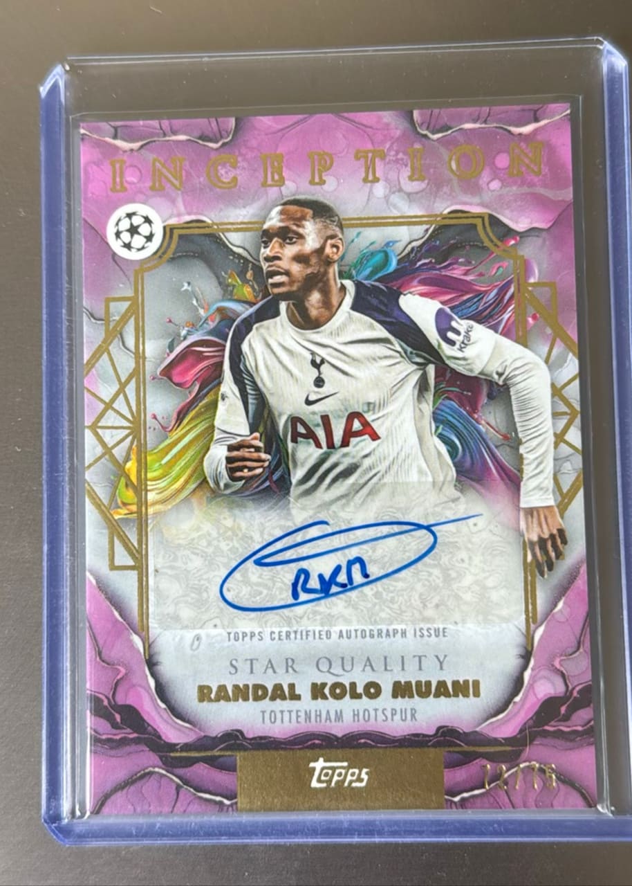 2025-26 Topps Inception UEFA Club Competitions Randal Kolo Muani