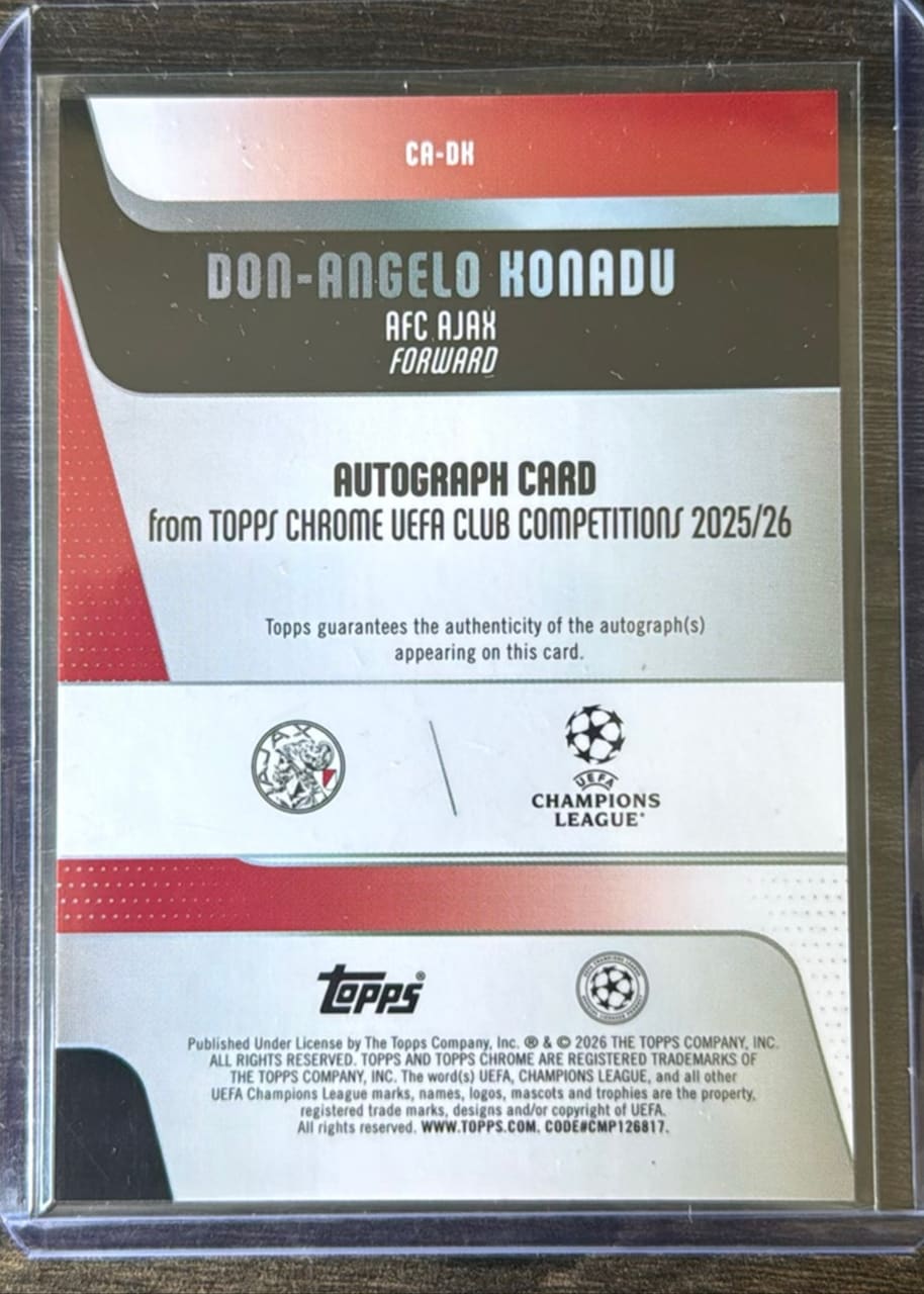 2025-26 Topps Chrome UEFA Club Competitions Don-Angelo Konadu, foto 2