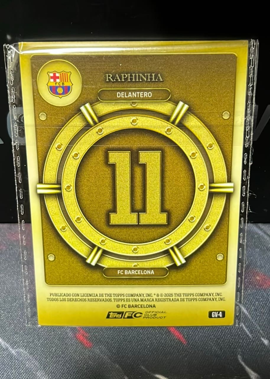 2025 Topps Gold Vault Limited Edition Raphinha, foto 2