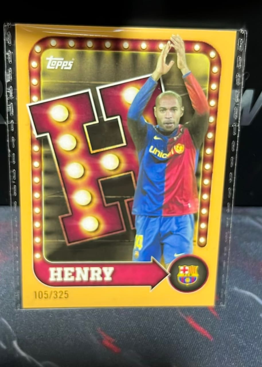 2008-09 Topps FC Barcelona Henry · Numerada 105/325