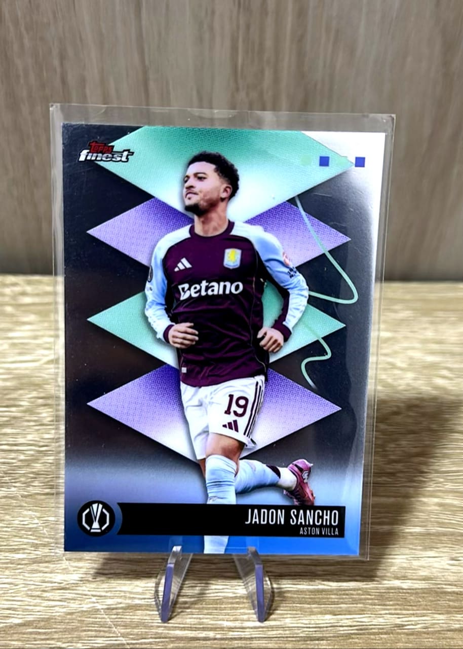 Jadon Sancho Rare Base #419 2025-26 Topps Finest Uefa Club Competitions