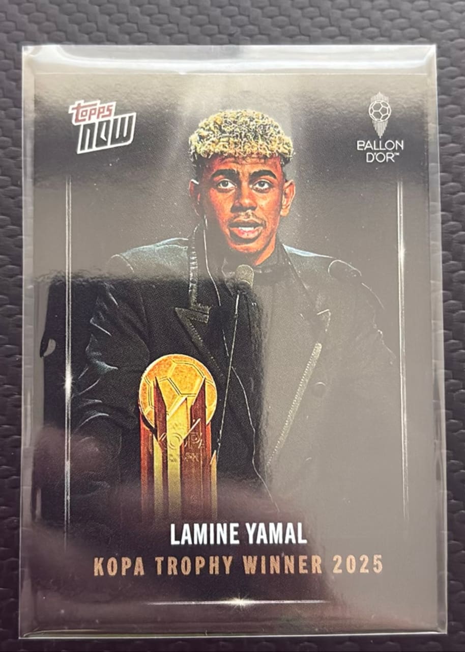 2025 Topps Now Kopa Trophy Winner Lamine Yamal