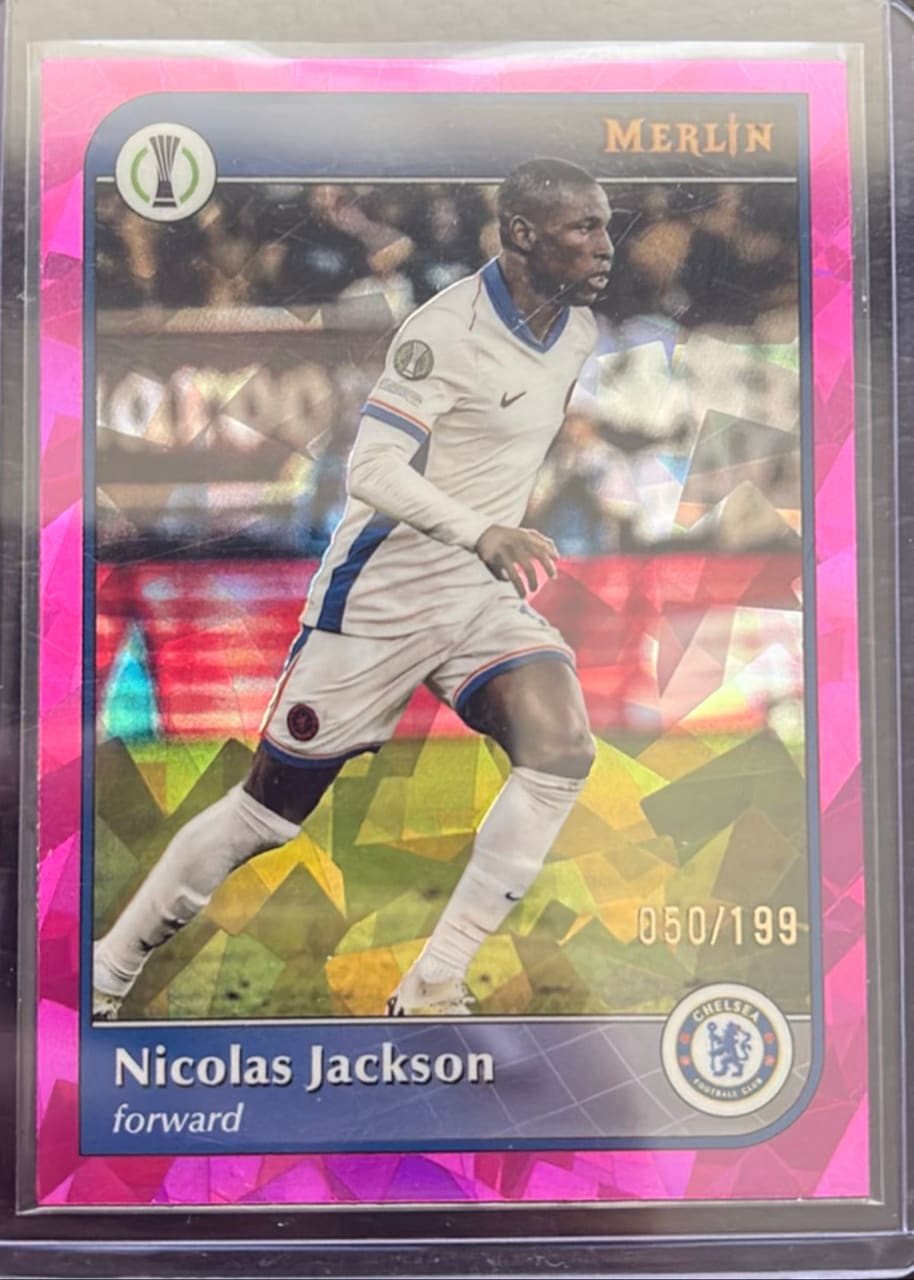 2025 Topps Merlin Collections UEFA Conference League Nicolas Jackson · Numerada 050/199