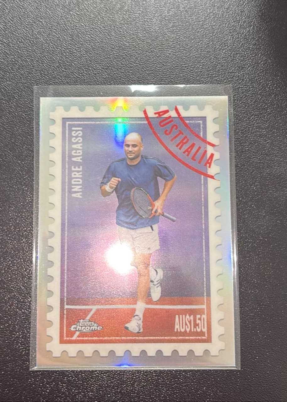 2025 Topps Chrome Andre Agassi International Postage