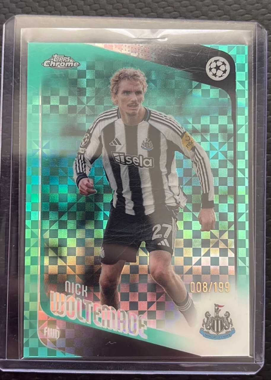 2025-26 Topps Chrome UEFA Champions League Nick Woltermade · Numerada 008/199