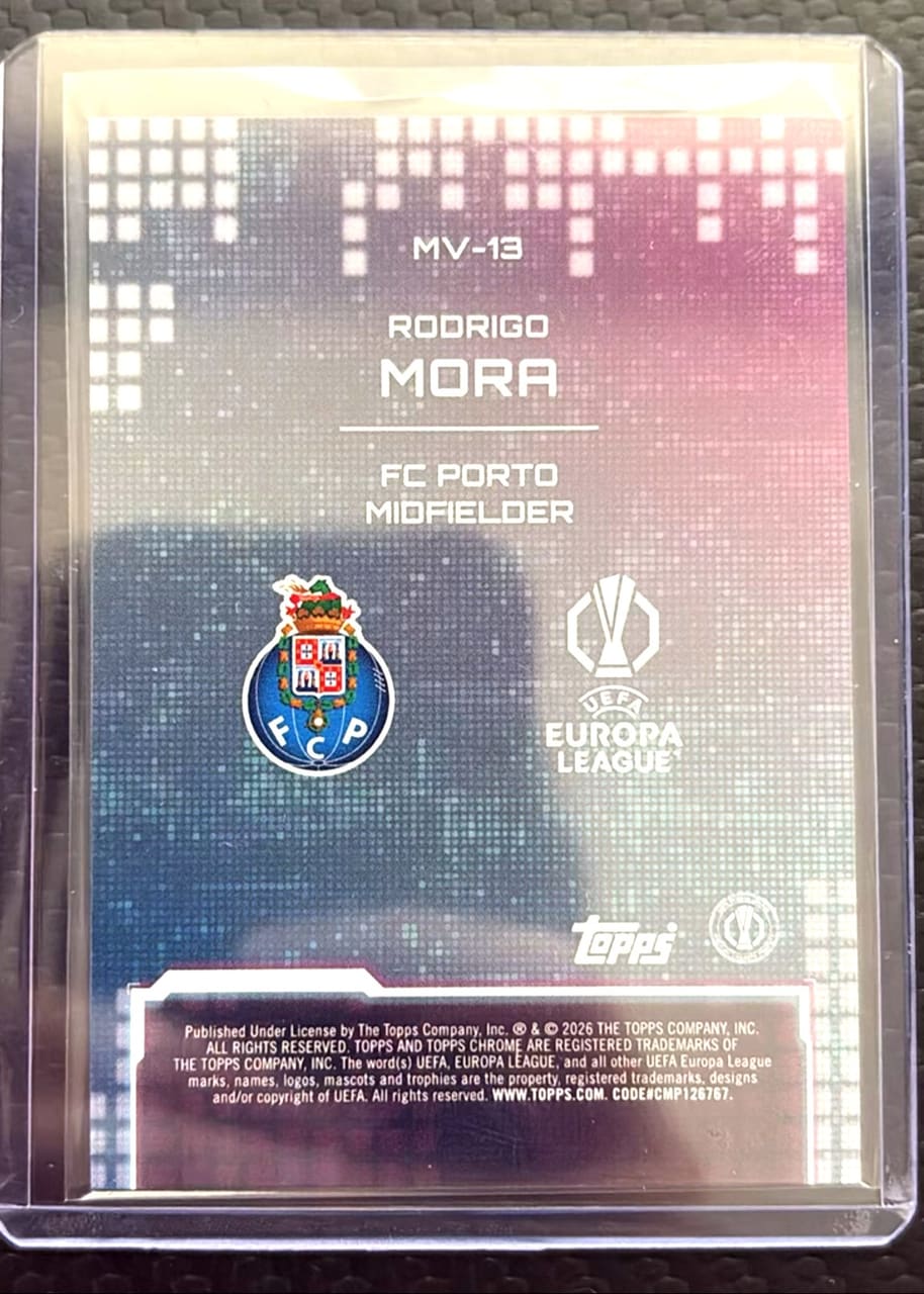 2026 Topps Chrome Metaverse Rodrigo Mora, foto 2