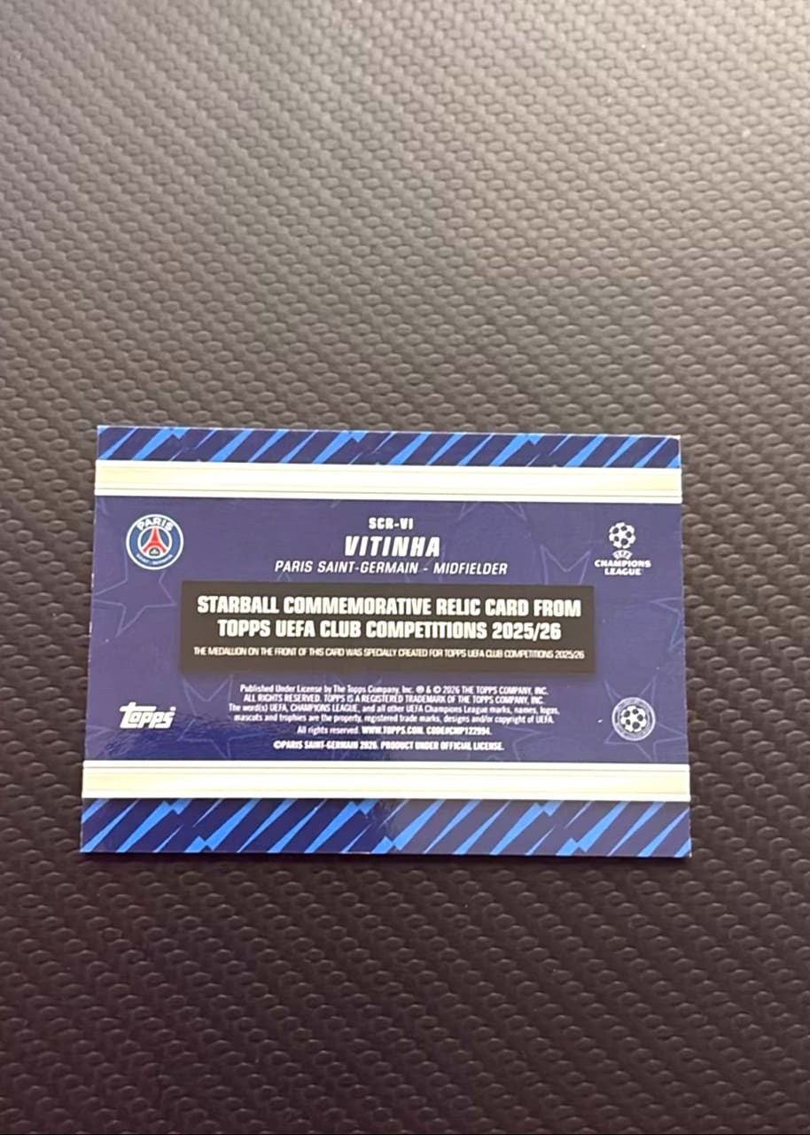 2025-26 Topps UEFA Club Competitions Vitinha, foto 2