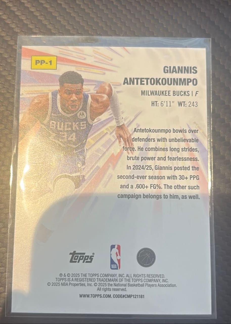 2024-25 Topps Path to the Plate Giannis Antetokounmpo, foto 2