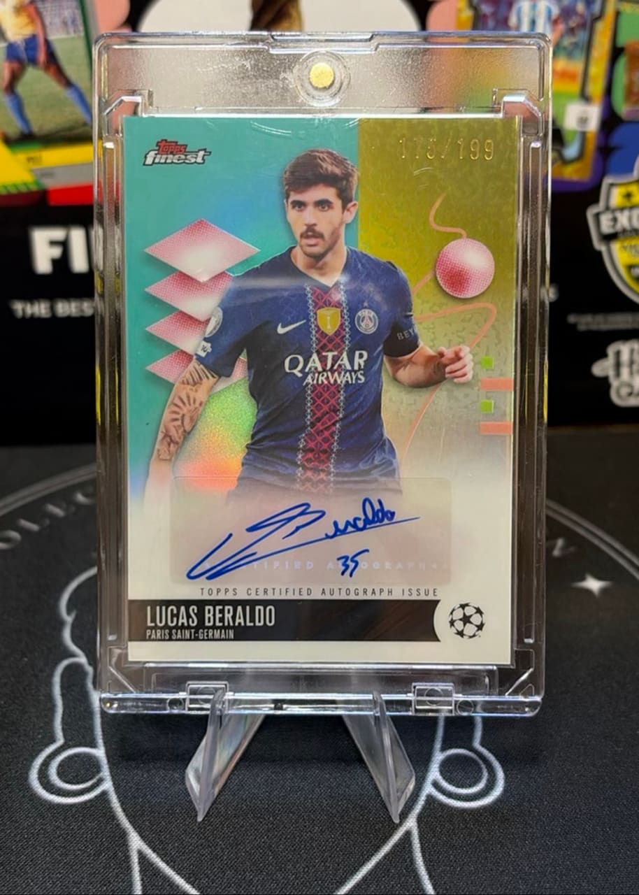 2025-26 Topps Finest UEFA Club Competitions Lucas Beraldo · Numerada 179/199