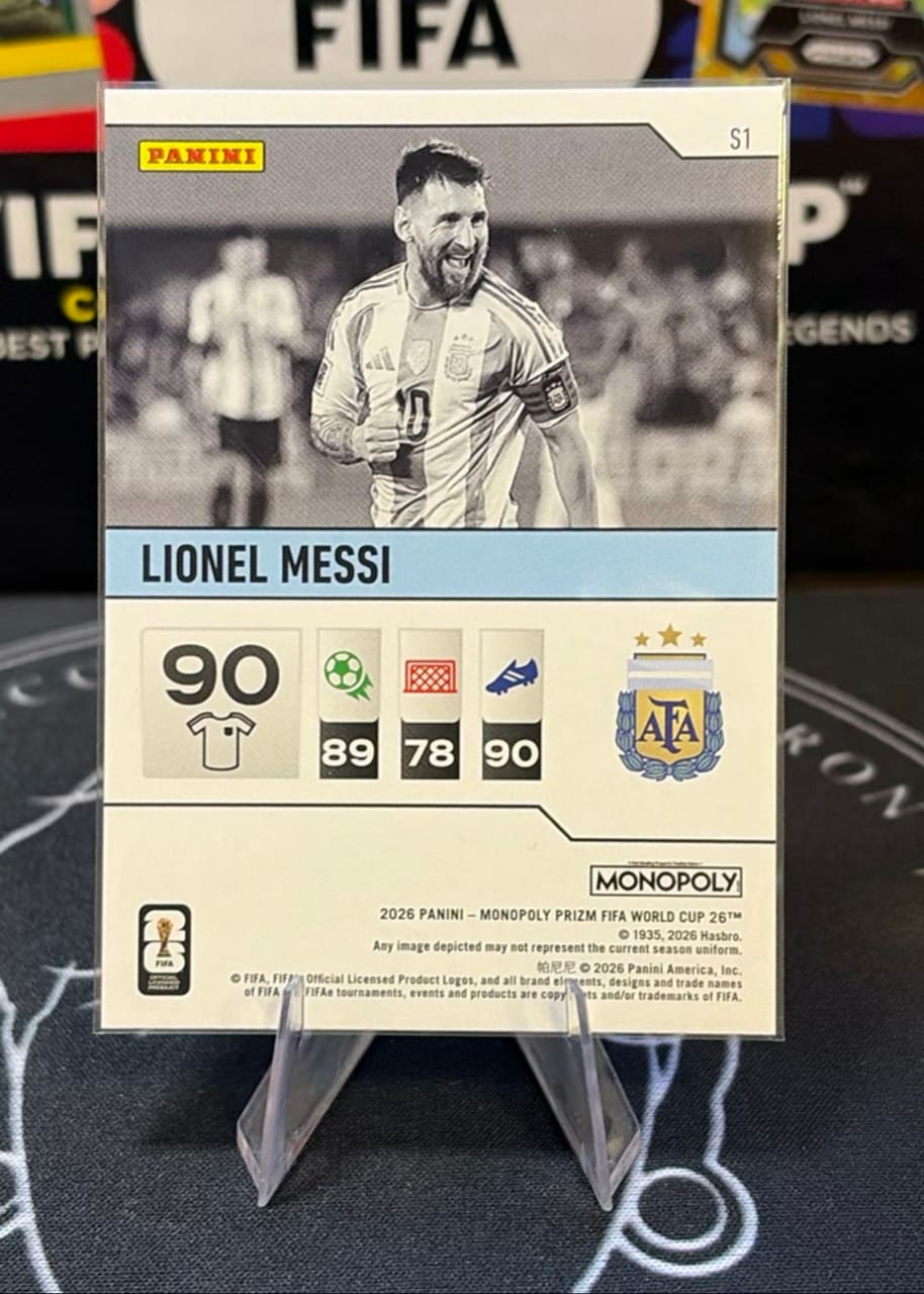 2026 Panini Monopoly Prizm FIFA World Cup 26 Lionel Messi, foto 2