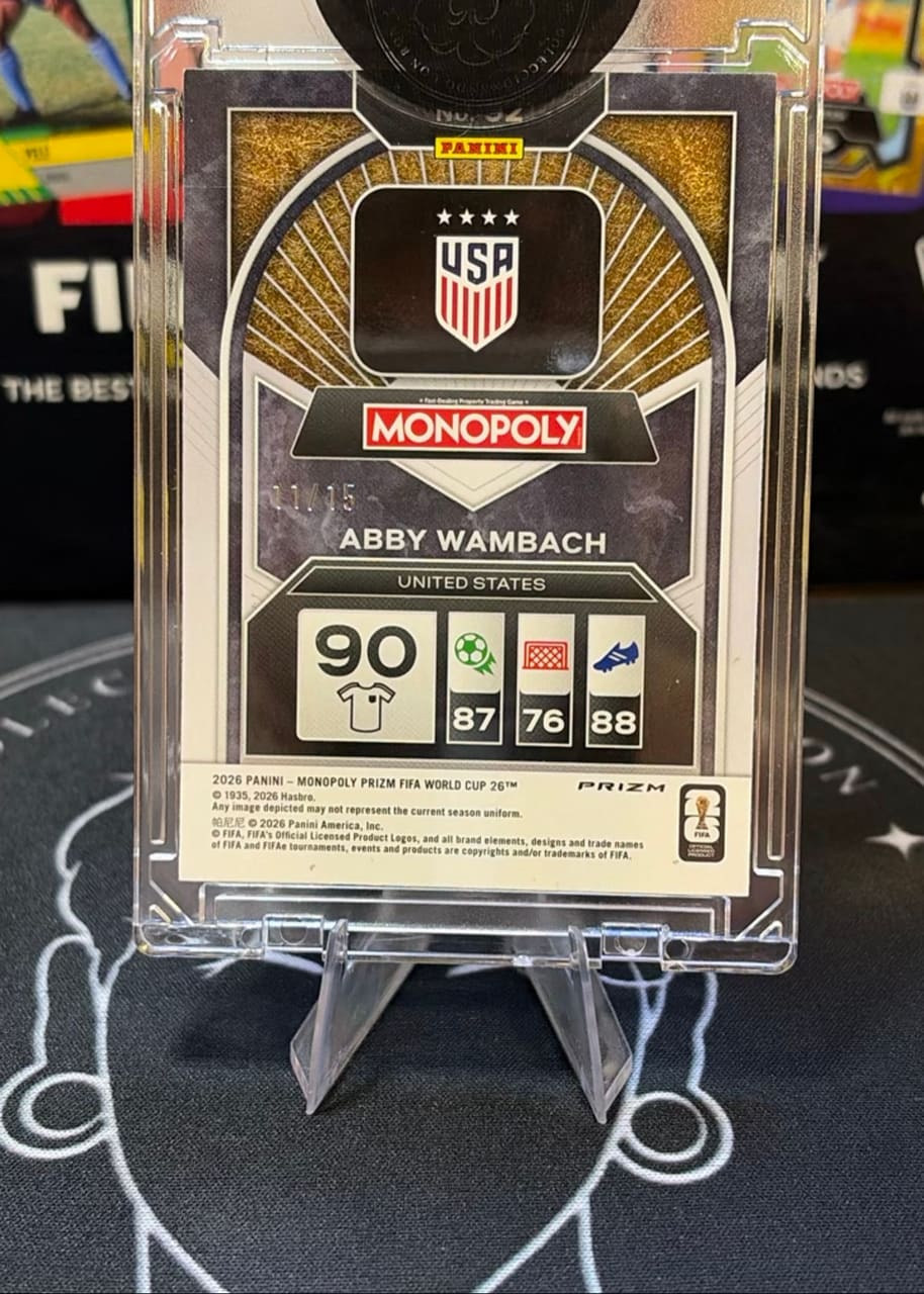 2026 Panini Monopoly Prizm FIFA World Cup 26 Abby Wambach, foto 2