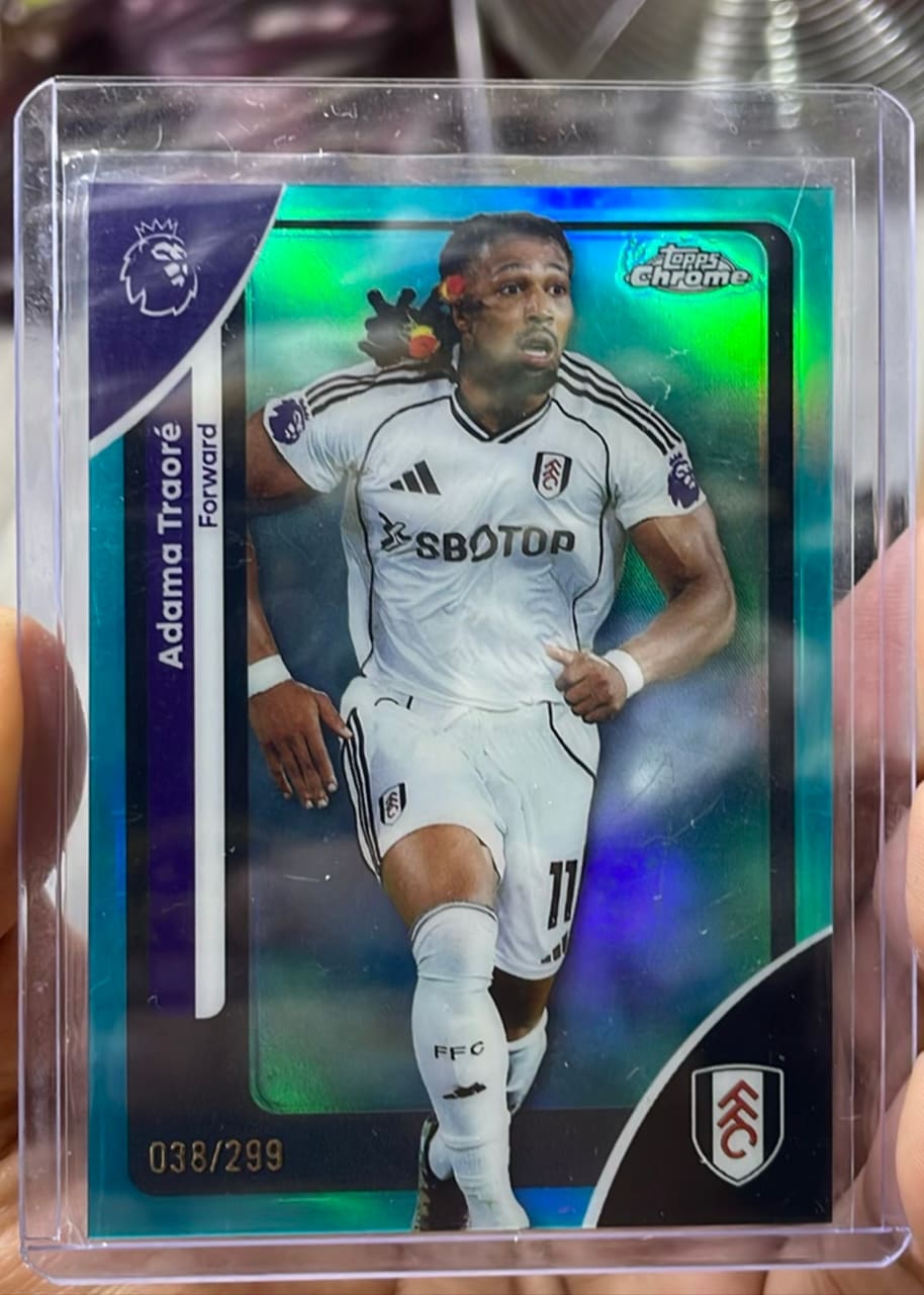 2026 Topps Chrome Premier League Adama Traoré · Numerada 038/299