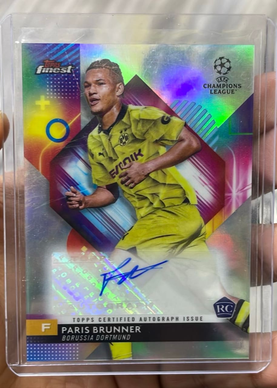 2023-24 Topps Finest UCL & UEL Paris Brunner