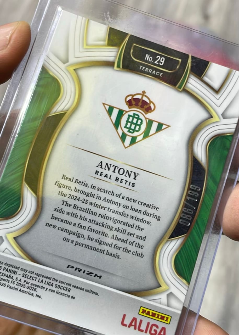 2024-25 Panini Prizm LaLiga Soccer Antony, foto 2
