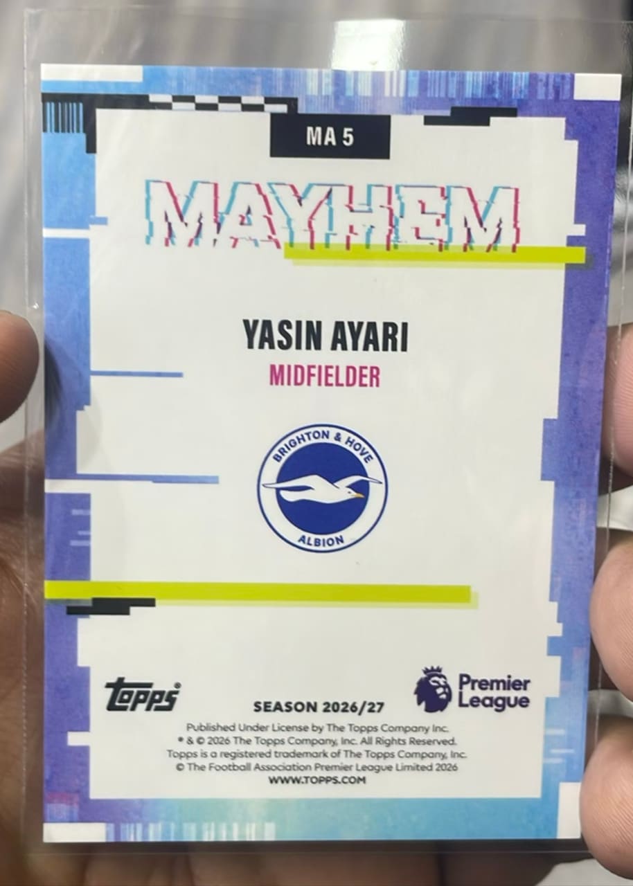 2026-27 Topps Mayhem Premier League Yasin Ayari, foto 2
