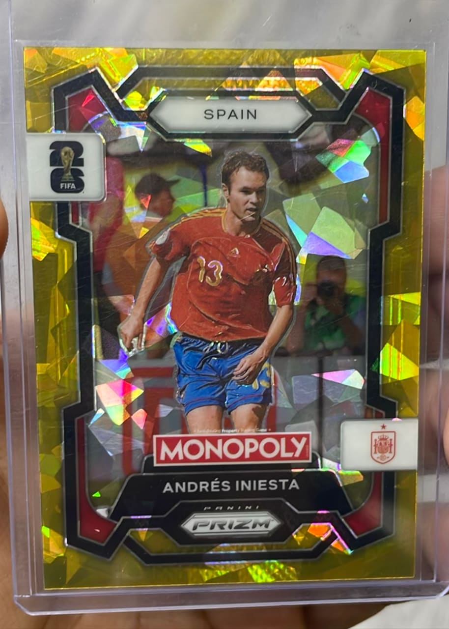 2026 Panini Monopoly Prizm FIFA World Cup 26 Andrés Iniesta