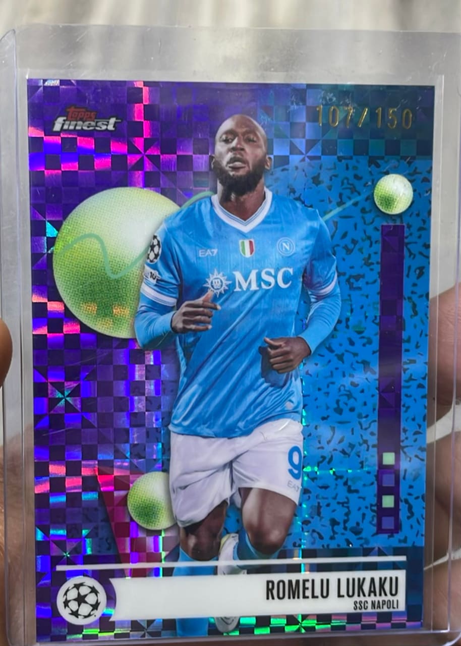 2026 Topps Finest UEFA Champions League Romelu Lukaku · Numerada 107/150