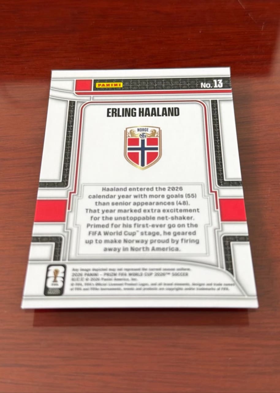2026 Panini Prizm FIFA World Cup Soccer Erling Haaland, foto 2