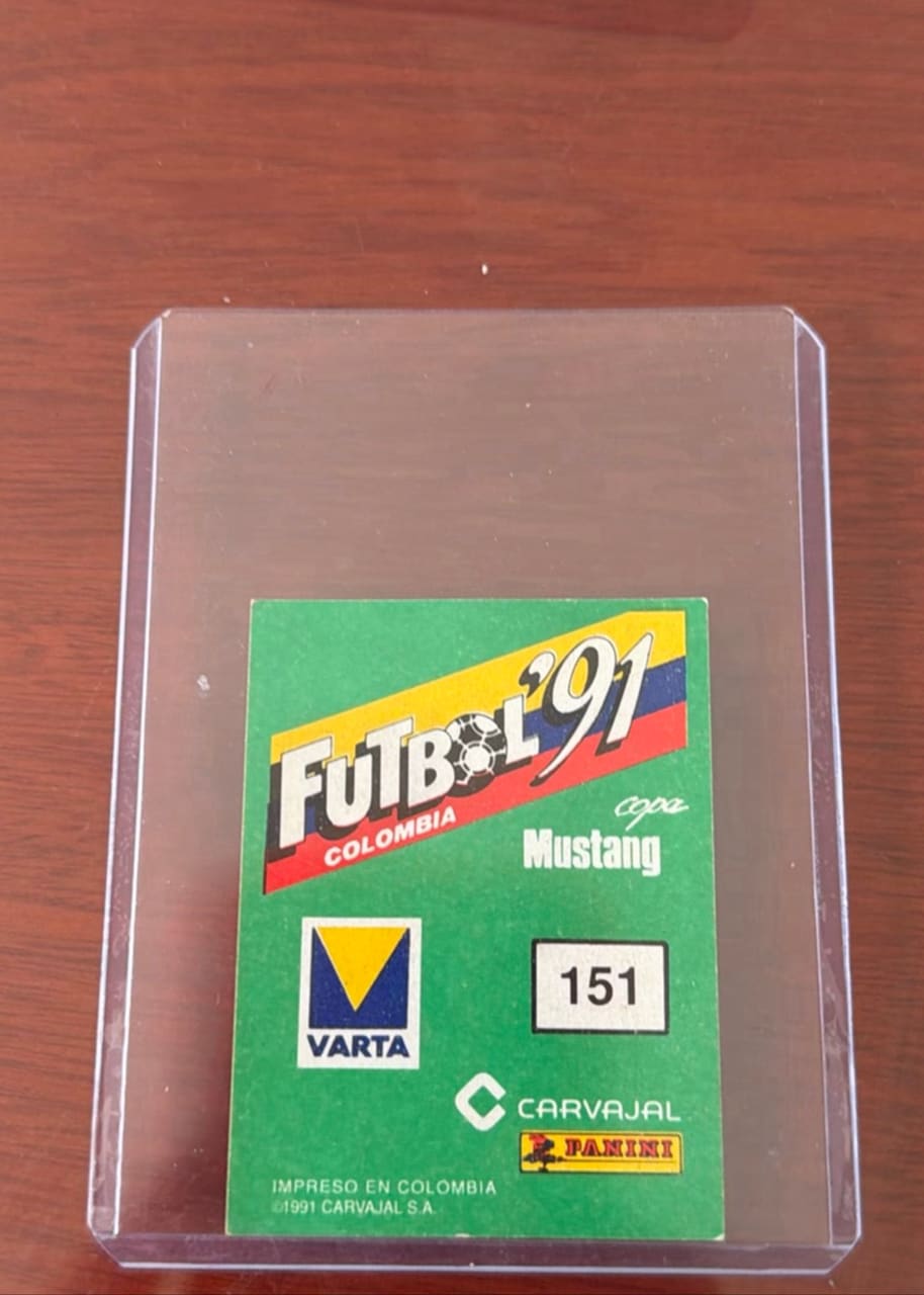 1991 Panini Futbol 91 Colombia Carlos Alberto Valderrama, foto 2
