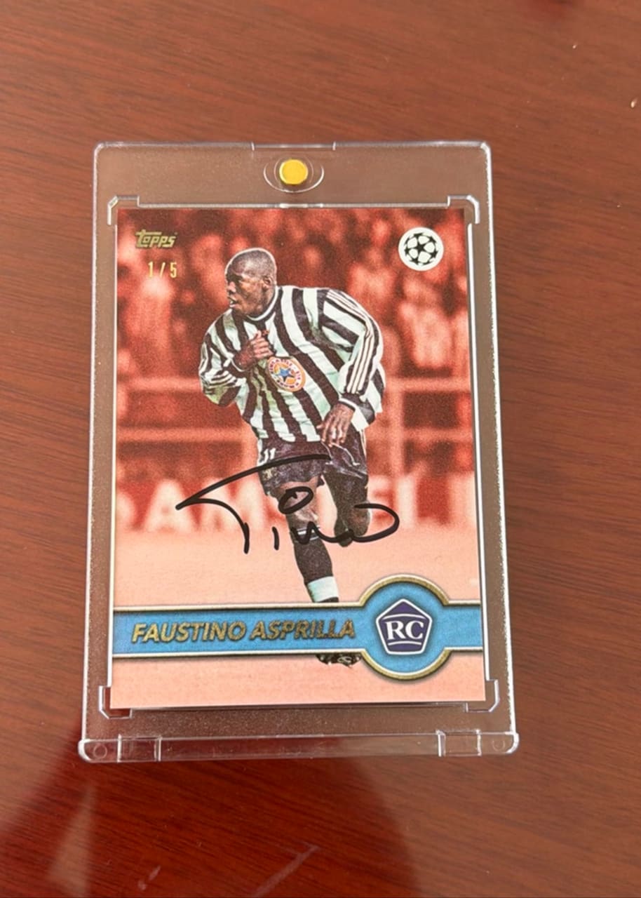 Faustino Asprilla 1/5 Auto on Card