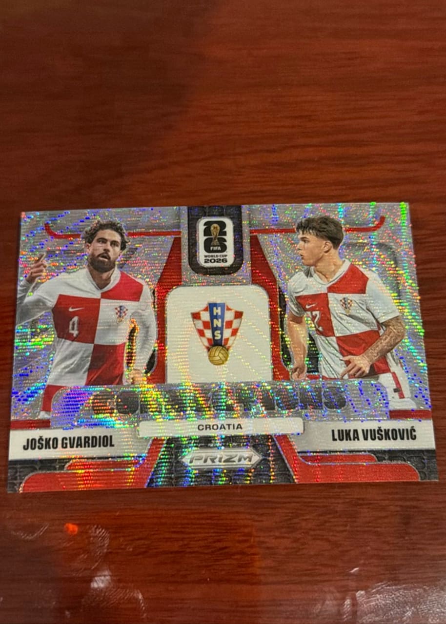2026 Panini Prizm FIFA World Cup Soccer Jošķo Gvardiol, Luka Vušković